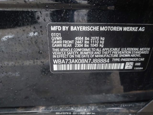 WBA73AK08N7J88884 BMW 228 Gran Coupe I Xdrive