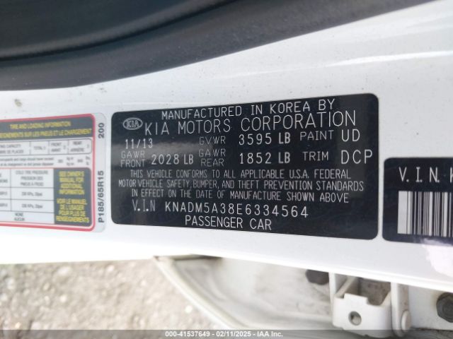 KNADM5A38E6334564 KIA RIO LX