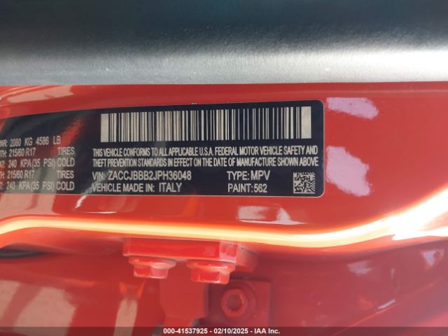 ZACCJBBB2JPH36048 Jeep Renegade Latitude 4x4
