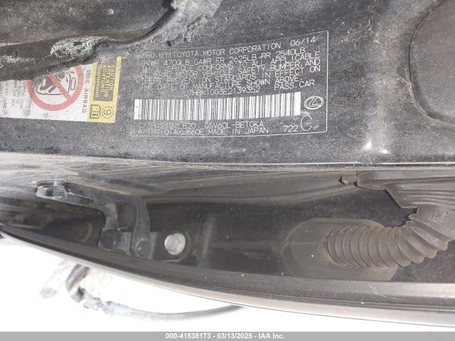 JTHBK1GG3E2139352 Lexus ES 350