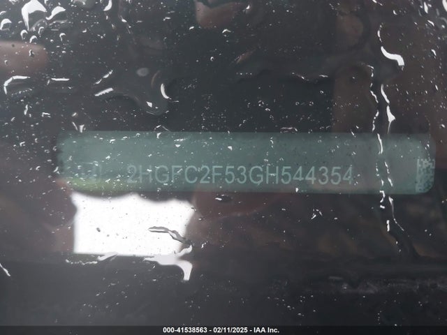 Honda Civic Lx 2016 2HGFC2F53GH544354 Image 9