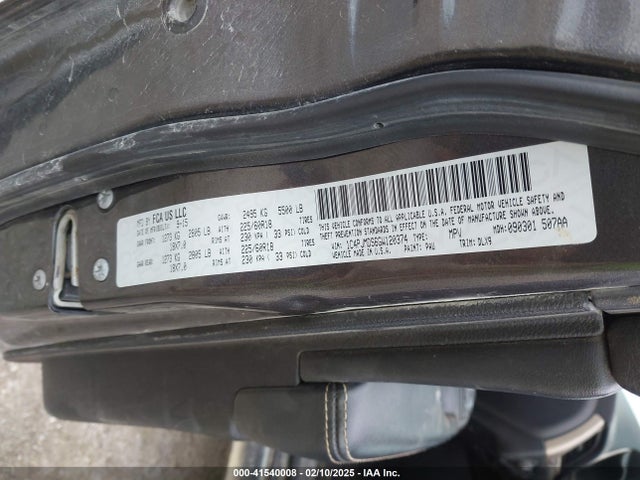 1C4PJMDS6GW120374 Jeep Cherokee Limited