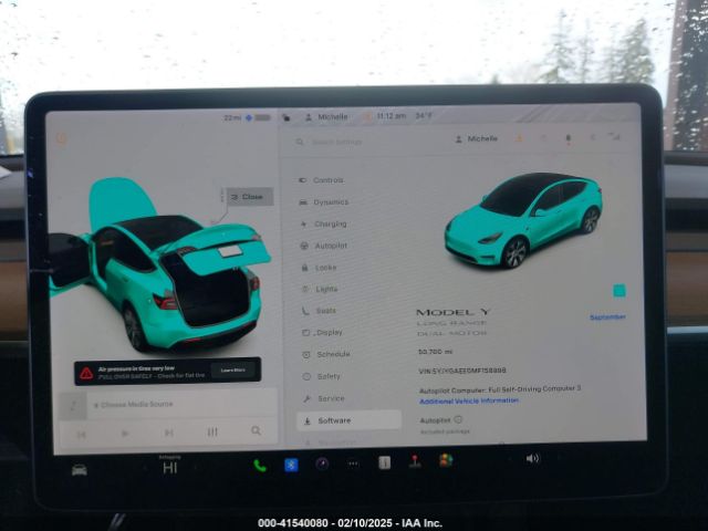 5YJYGAEE0MF158998 Tesla Model Y Long Range Dual Motor All-wheel Drive
