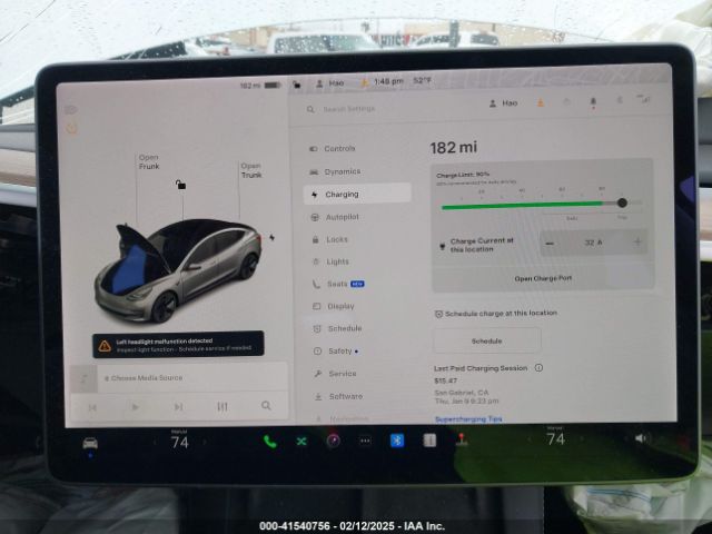 5YJ3E1EA9MF095719 Tesla Model 3 Standard Range Plus Rear-wheel Drive