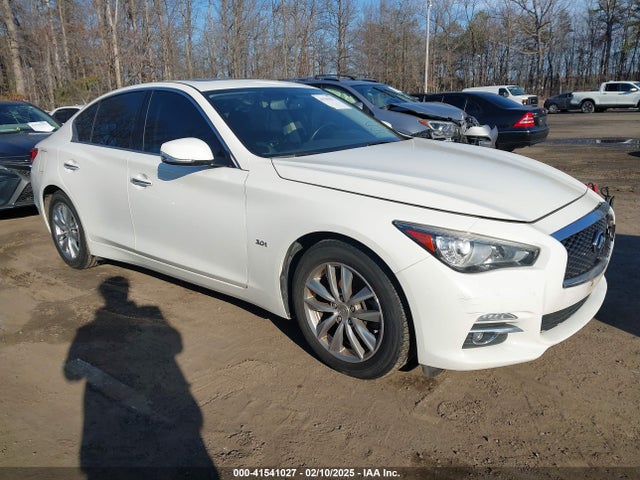 2017 Infiniti Q50 3.0t Premium მანქანა იყიდება აუქციონზე, vin: JN1EV7AR6HM832138, აუქციონის ნომერი: 41541027