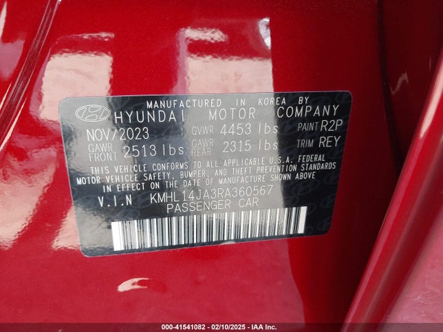 Hyundai SONATA SEL 2024 KMHL14JA3RA360567 Image 9
