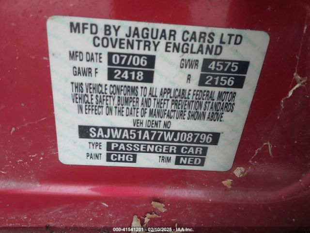 2007 JAGUAR X-TYPE SAJWA51A77WJ08796 Photo 8