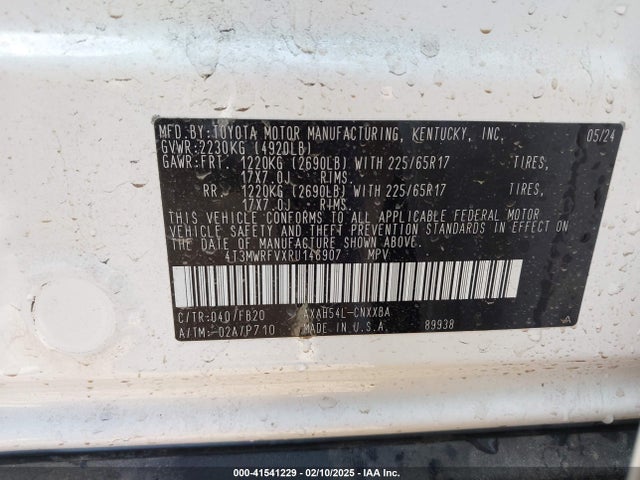 Toyota Rav4 Hybrid Le 2024 4T3MWRFVXRU146907 Image 9