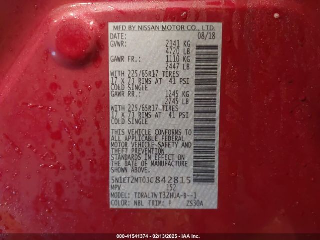 2018 NISSAN ROGUE HYBRID 5N1ET2MT0JC842815 Photo 8
