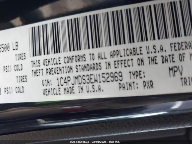 1C4PJMDS3EW152969 Jeep Cherokee Limited