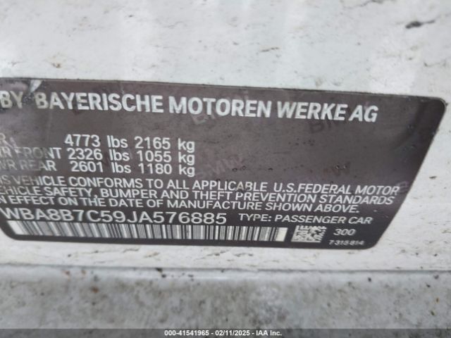 WBA8B7C59JA576885 BMW 340i Xdrive