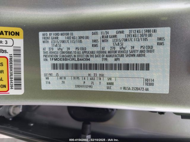 1FMDE8BH3RLB44394 Ford Bronco Outer Banks