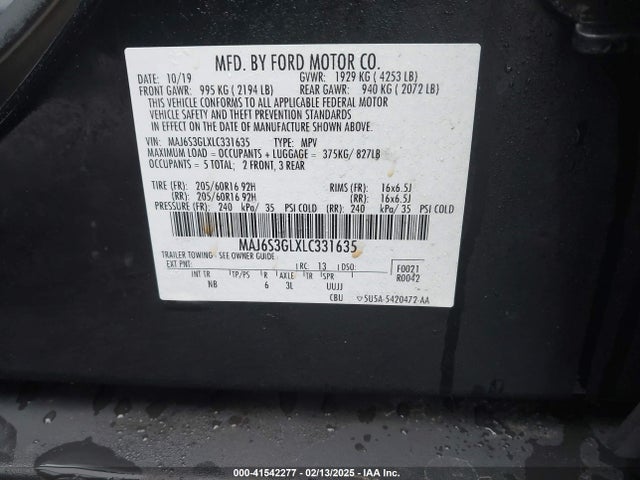Ford Ecosport Se 2020 MAJ6S3GLXLC331635 Image 9