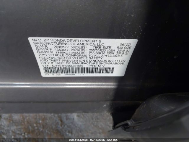 5J8YE1H04NL051846 Acura Mdx A-spec Package