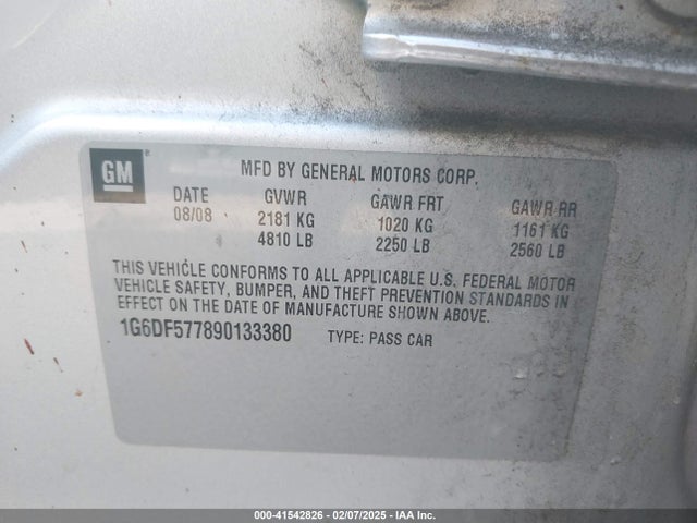 2009 CADILLAC CTS 1G6DF577890133380 Photo 8
