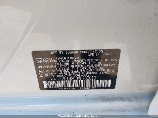 2021 SUBARU CROSSTREK JF2GTHSC0MH269619 Photo 8