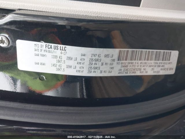 2C4RC1EG7HR763788 Chrysler Pacifica Touring-l Plus