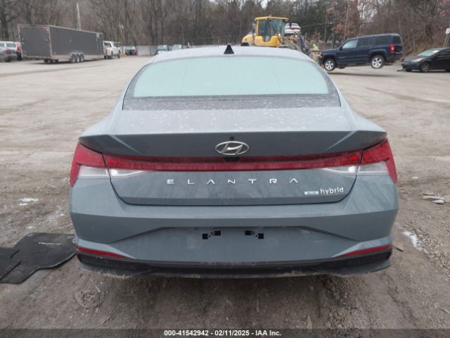 KMHLM4AJ3MU006269 Hyundai Elantra Hybrid Blue