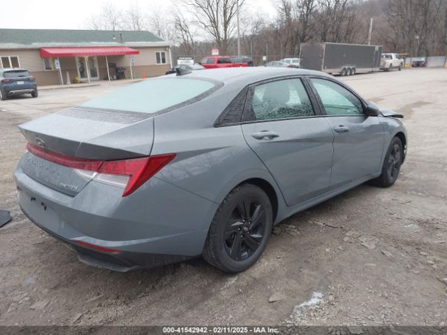KMHLM4AJ3MU006269 Hyundai Elantra Hybrid Blue