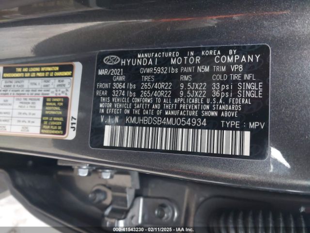 KMUHBDSB4MU054934 Genesis Gv80 2.5t Awd