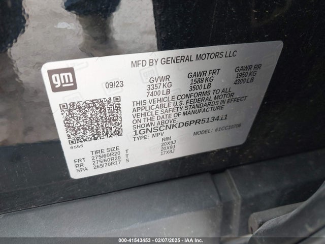 Chevrolet Tahoe 2wd Lt 2023 1GNSCNKD6PR513411 Image 9