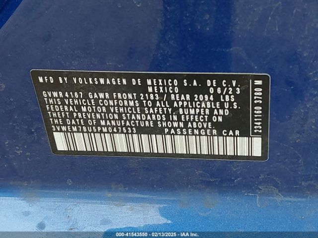 3VWEM7BU5PM047533 Volkswagen Jetta 1.5t Se