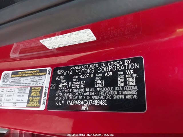 KIA Sportage Lx 2018 KNDPM3ACXJ7489481 Image 9