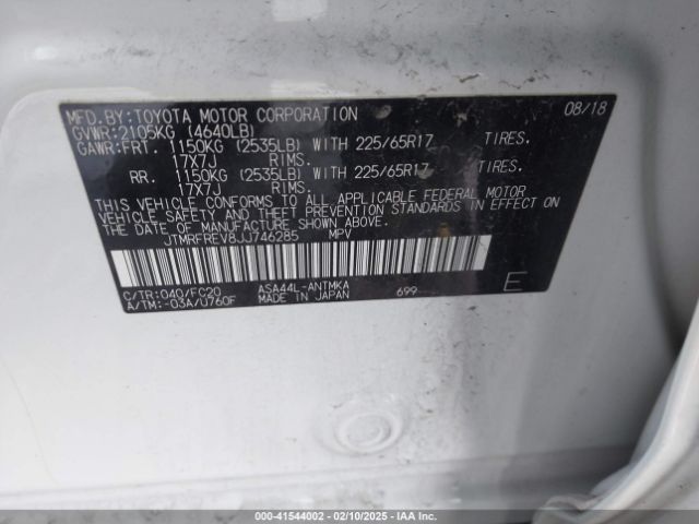 JTMRFREV8JJ746285 Toyota Rav4 Adventure/xle