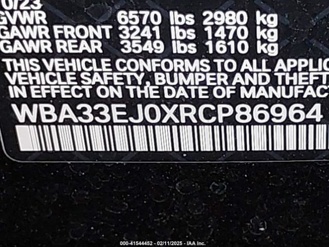 WBA33EJ0XRCP86964 BMW 760 I Xdrive