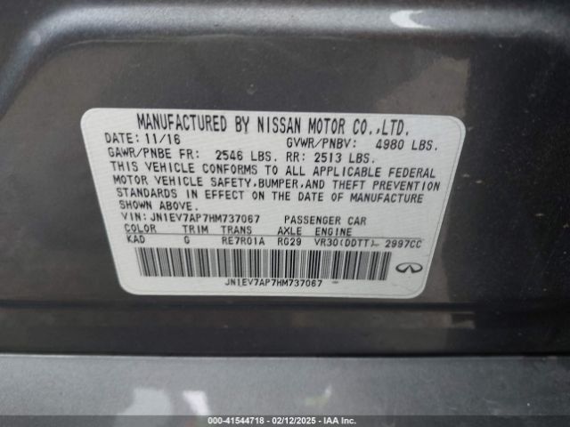 JN1EV7AP7HM737067 Infiniti Q50 3.0t Premium