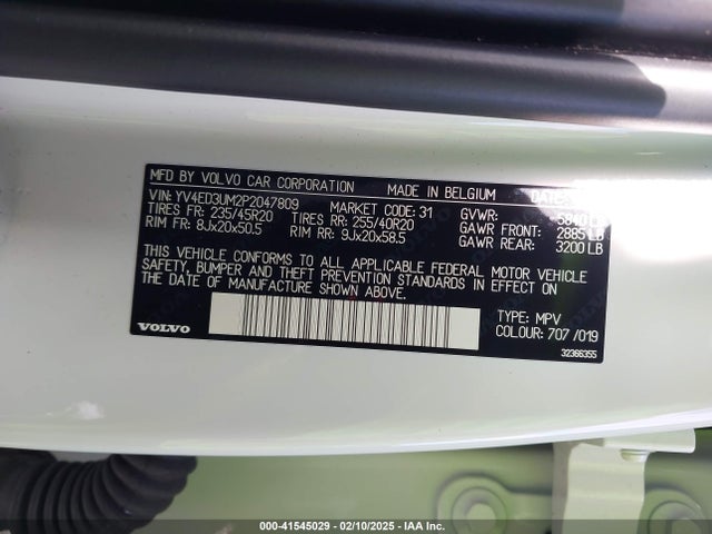 Volvo e400v6 2023 YV4ED3UM2P2047809 Image 9