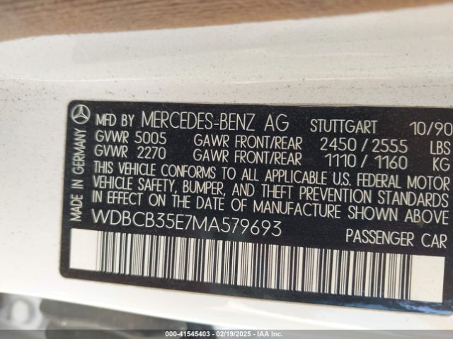 1991 MERCEDES-BENZ 350 WDBCB35E7MA579693 Photo 8