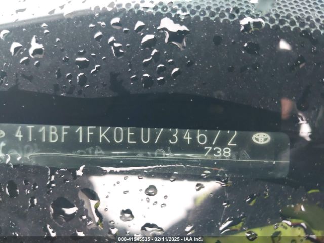 4T1BF1FK0EU734672 Toyota CAMRY SE
