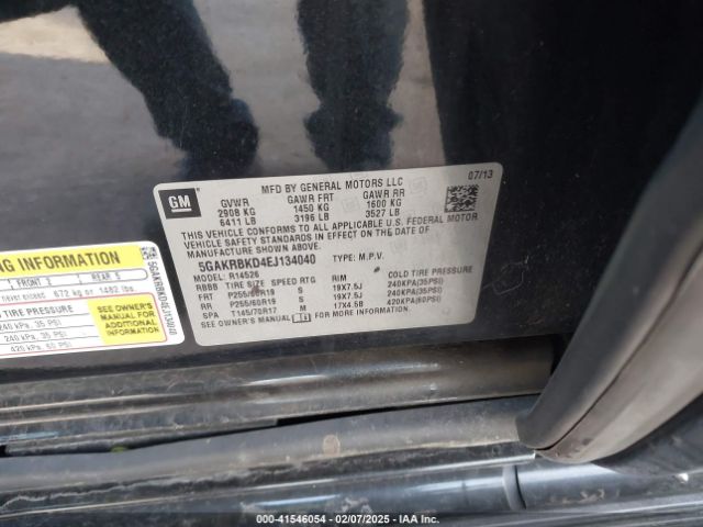 5GAKRBKD4EJ134040 Buick Enclave Leather