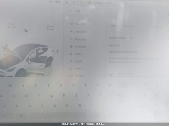 7SAYGDEE2PA145398 Tesla Model Y Awd/long Range Dual Motor All-wheel Drive