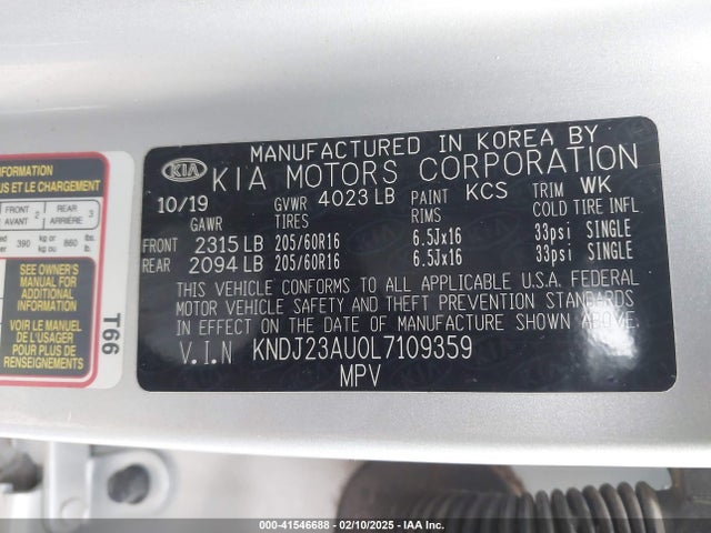 KNDJ23AU0L7109359 KIA SOUL LX