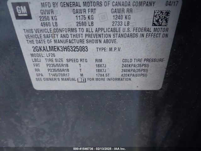 2GKALMEK3H6325083 GMC Terrain Sle-1