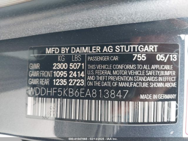 WDDHF5KB6EA813847 Mercedes-Benz E 350