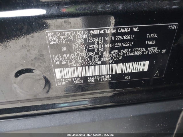 Toyota Rav4 Xle 2025 2T3W1RFV5SC306299 Image 9