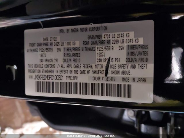 JM3KFBDM6P0100301 Mazda Cx-5 2.5 S Premium