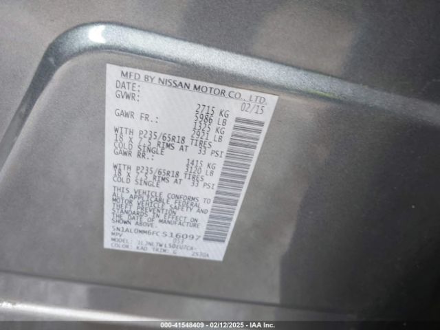 5N1AL0MM6FC516097 Infiniti QX60