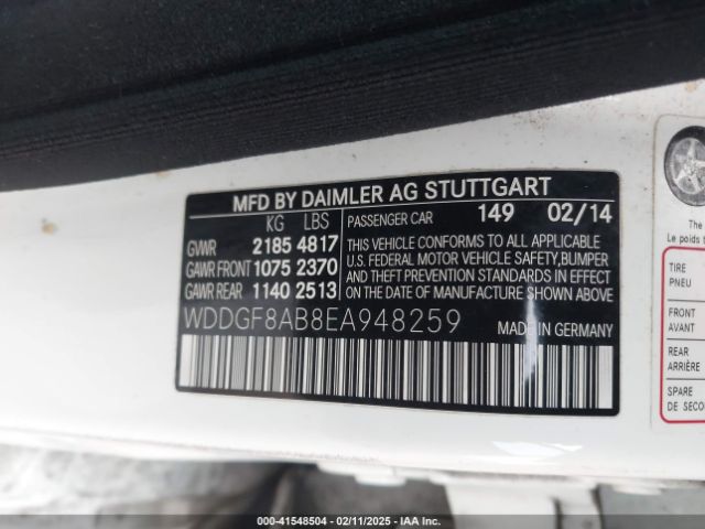 WDDGF8AB8EA948259 Mercedes-Benz C 300 Luxury 4matic/sport 4matic