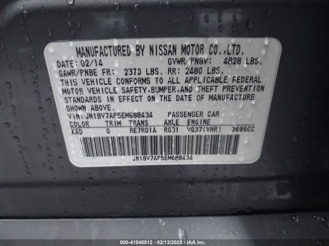 JN1BV7AP5EM688434 Infiniti Q50 Premium