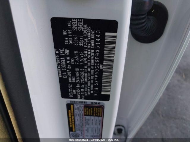 5XYP5DGC6PG351443 KIA Telluride Sx Prestige X-pro