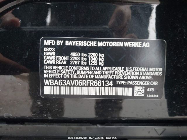WBA63AV06RFR66134 BMW 4 Series Gran Coupe 430i