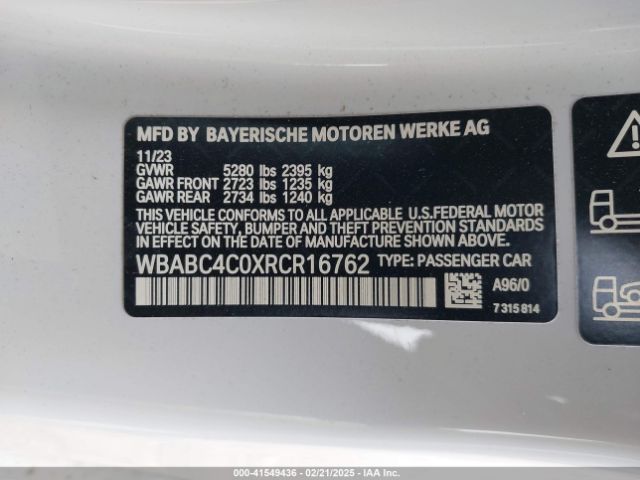 WBABC4C0XRCR16762 BMW M850i Xdrive