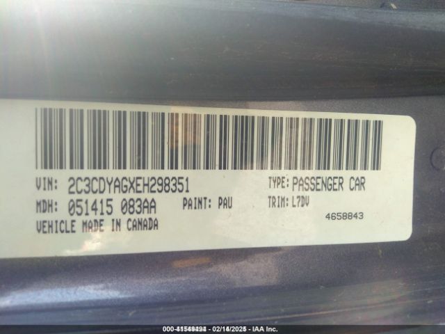 2014 DODGE CHALLENGER 2C3CDYAGXEH298351 Photo 8