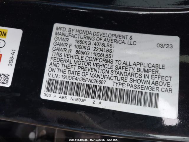 2023 ACURA INTEGRA 19UDE4H35PA026687 Photo 8