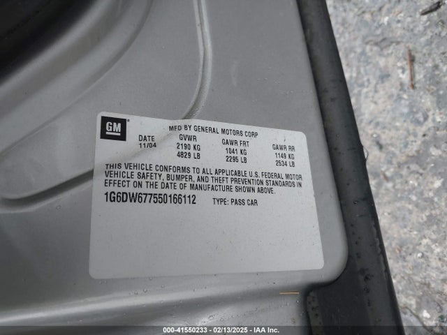 2005 CADILLAC STS 1G6DW677550166112 Photo 8