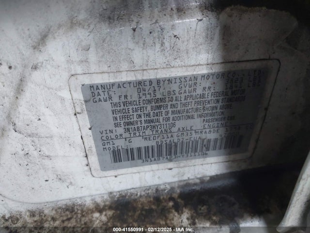 Nissan SENTRA SV 2017 3N1AB7AP3HY311106 Image 9